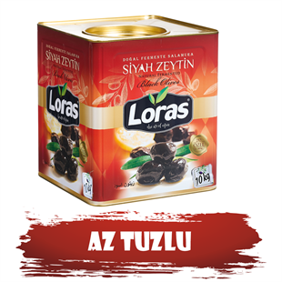 LORAS  GEMLİK SİYAH ZEYTİN TENEKE ÖZEL 10.000 GR (351 - 380)SİYAH ZEYTİNLORAS