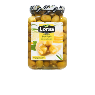 LORAS  LİMON DOLGULU YEŞİL ZEYTİN CAM 900 GR (181 - 200)YEŞİL ZEYTİNLORAS