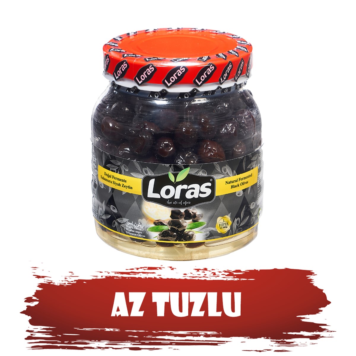 LORAS  GEMLİK SİYAH ZEYTİN PET HİPER 900 GR (231 - 260)SİYAH ZEYTİNLORAS