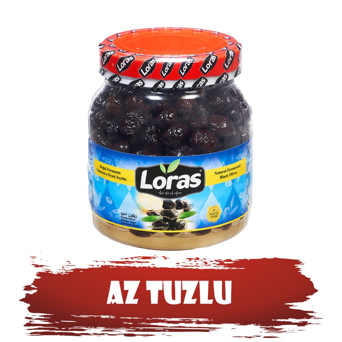 LORAS  GEMLİK SİYAH ZEYTİN PET MEGA 900 GR (261 - 290)SİYAH ZEYTİNLORAS