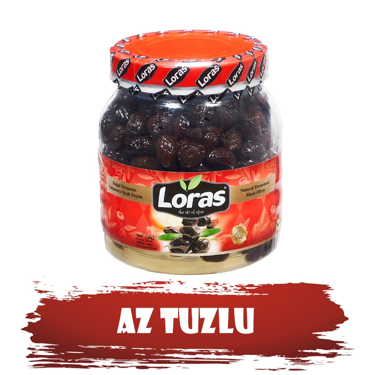 LORAS  GEMLİK SİYAH ZEYTİN PET ÖZEL 900 GR (351 - 380)SİYAH ZEYTİNLORAS