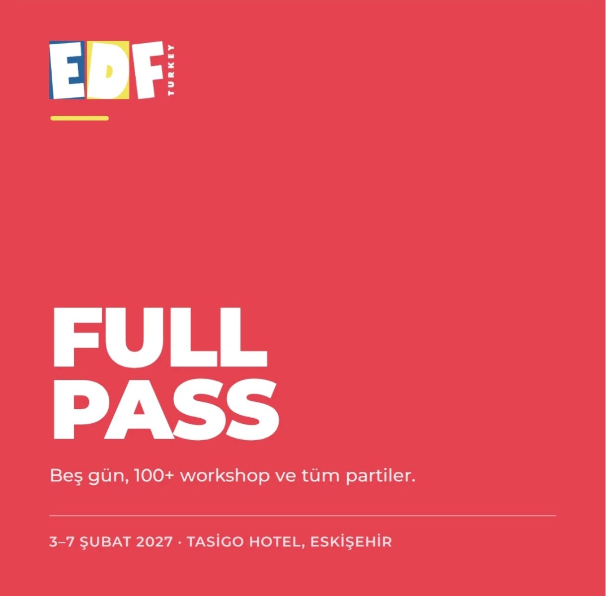 Eskişehir Dans Festivali Full Pass