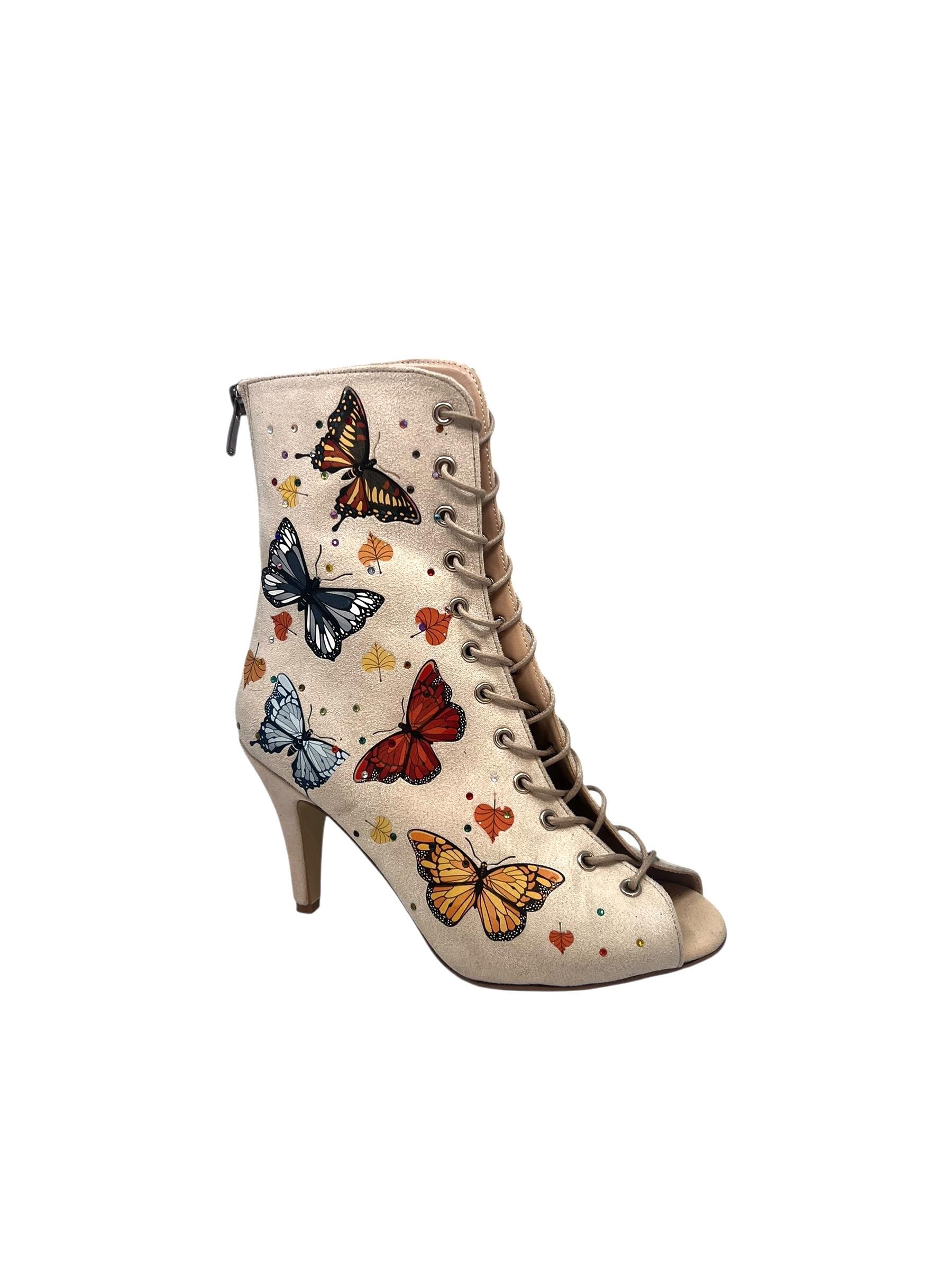 HIGH HEELS BEJ KADIN DANS AYAKKABISI