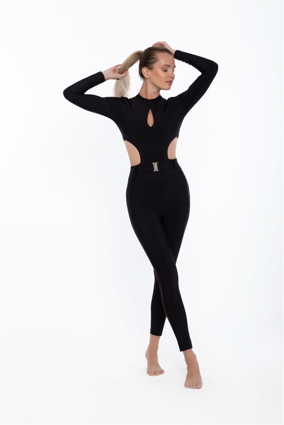 KADIN UZUN SIYAH TULUM