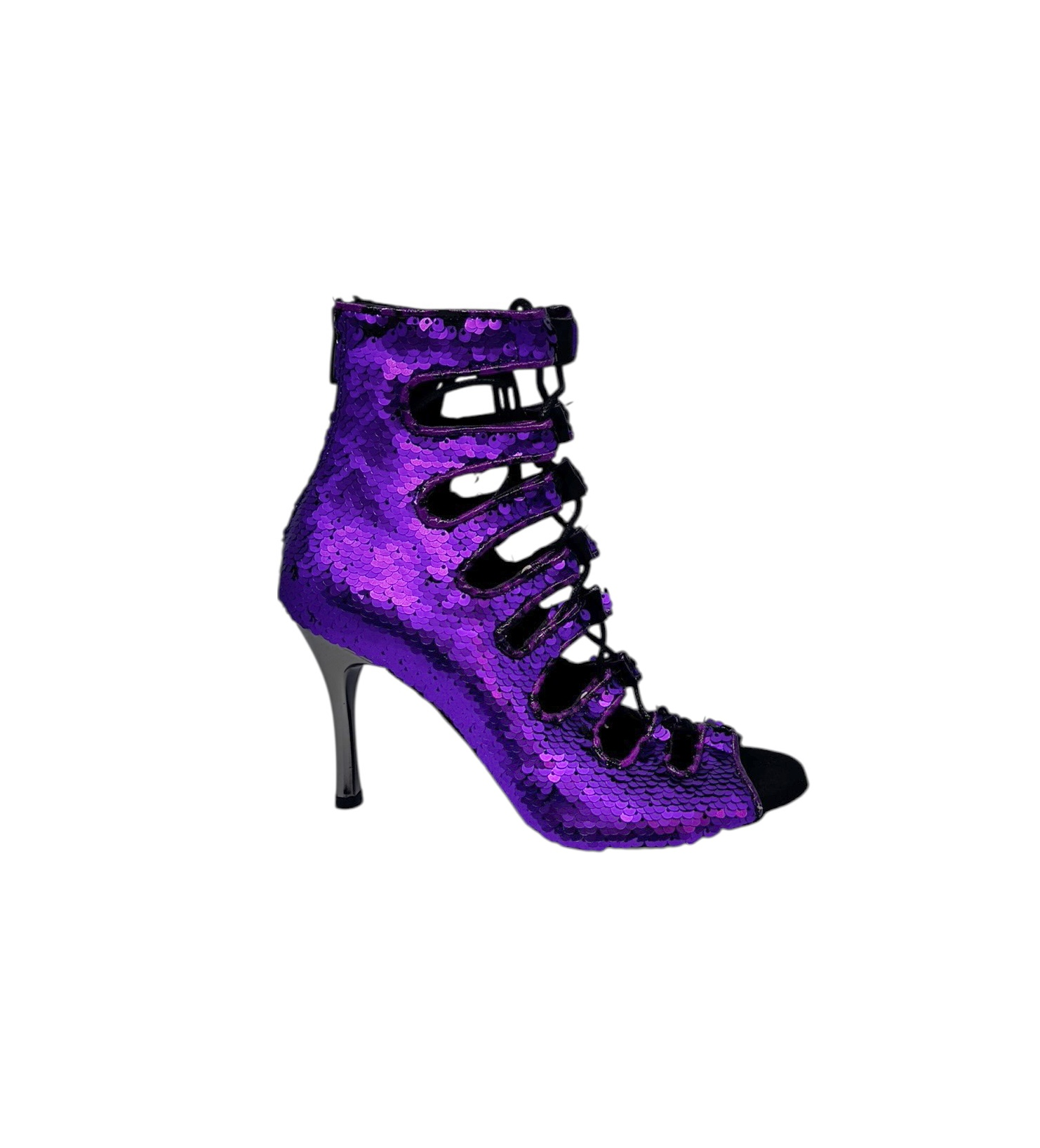 MOR PULLU KADIN DANS AYAKKABISI