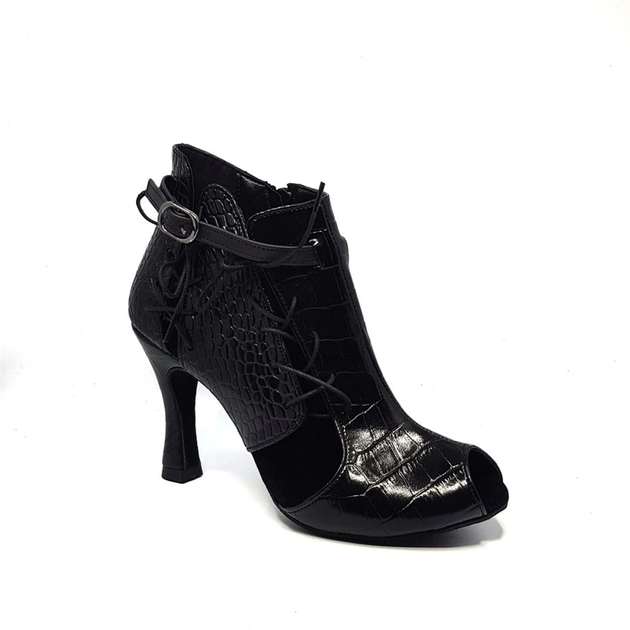 SİYAH KADIN DANS AYAKKABISI