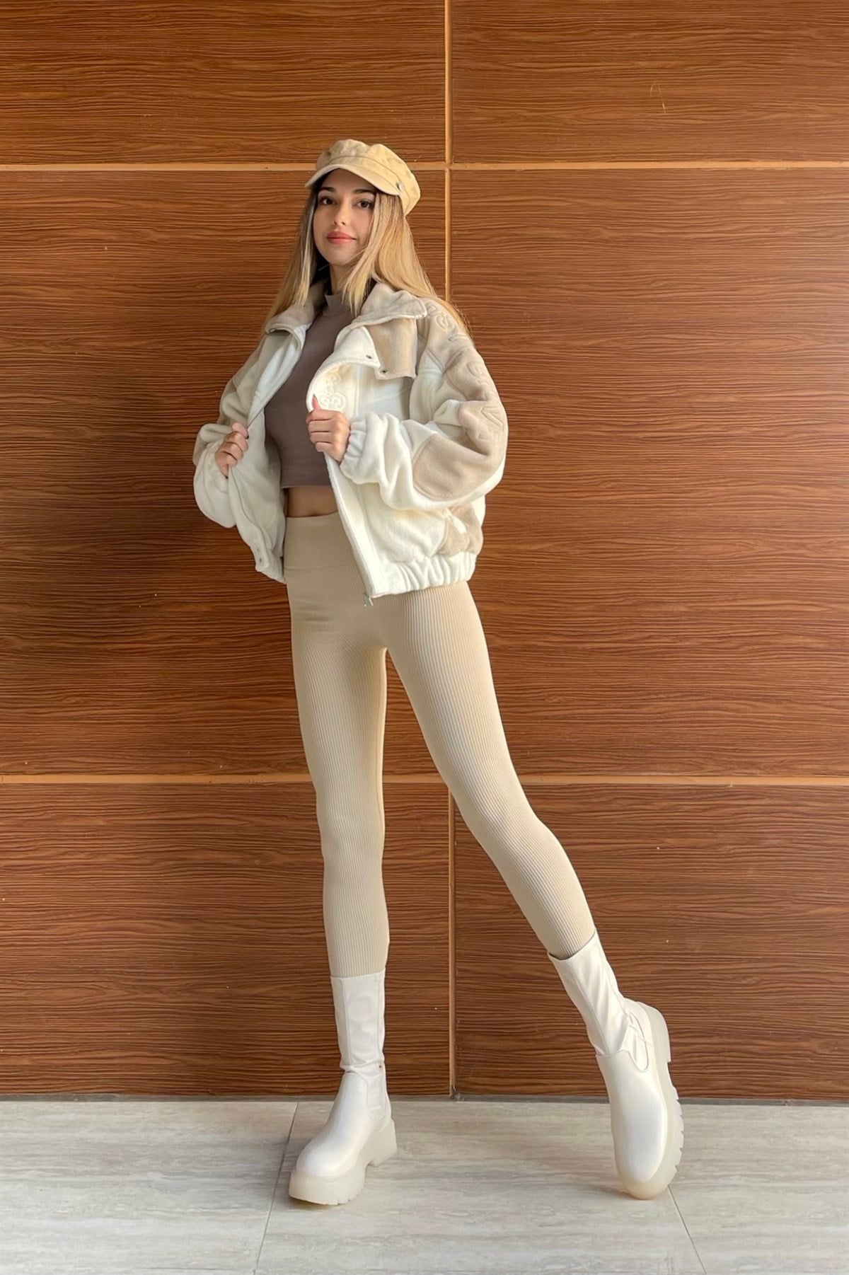 Fitilli Beige Tayt-Bej