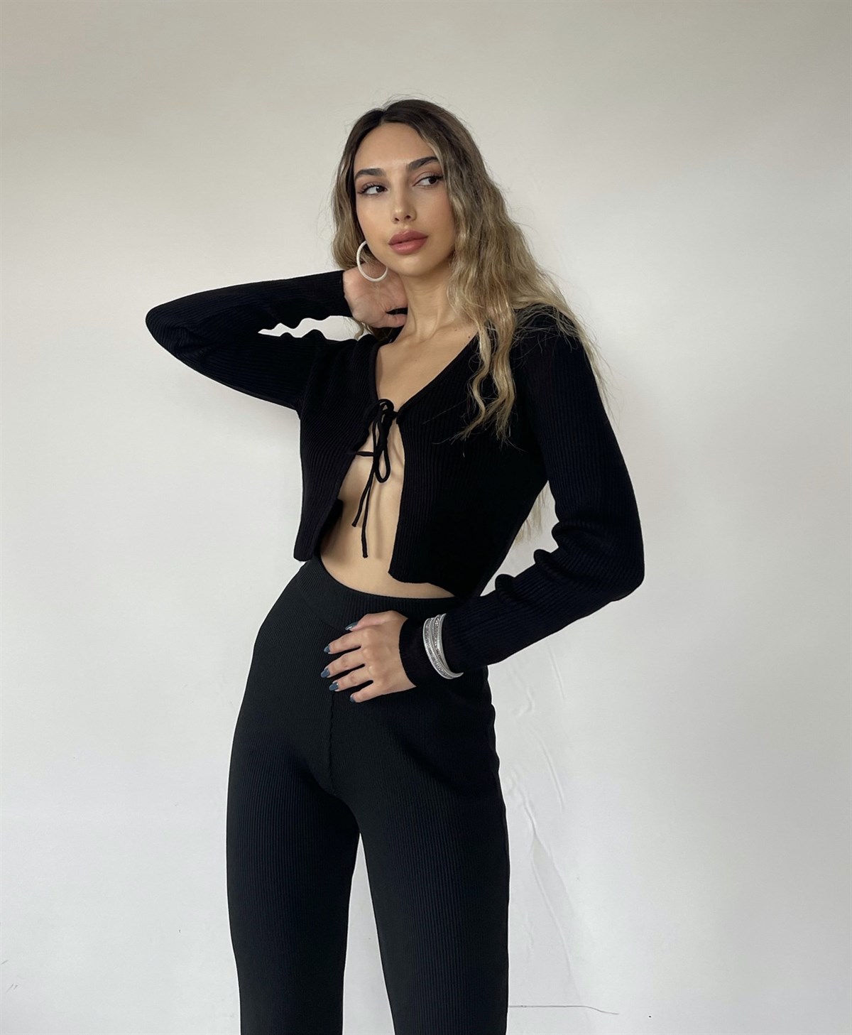 Nancy Bağlamalı Triko Bluz