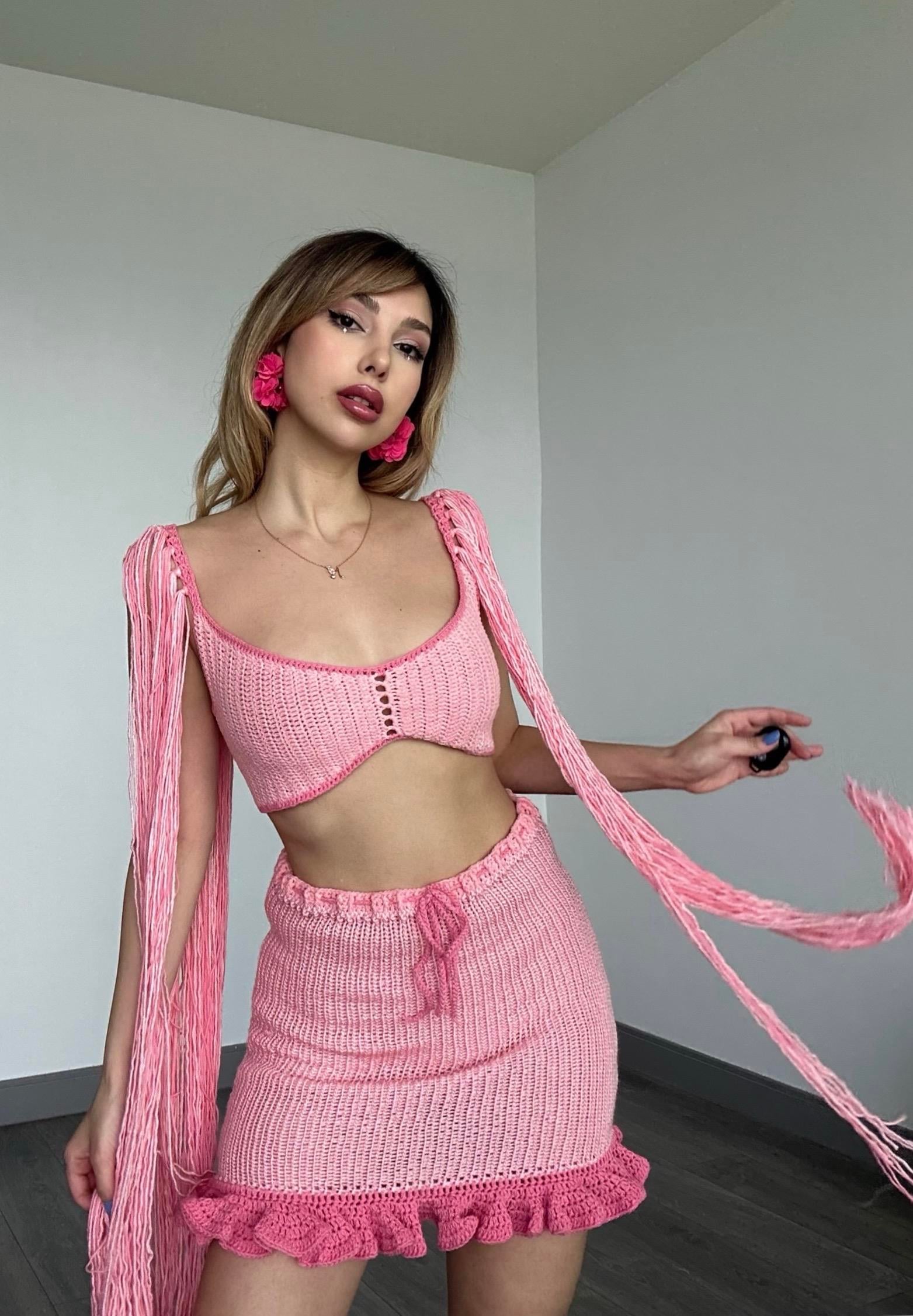 Razaki Tasarım Takım Pembe (Handmade)