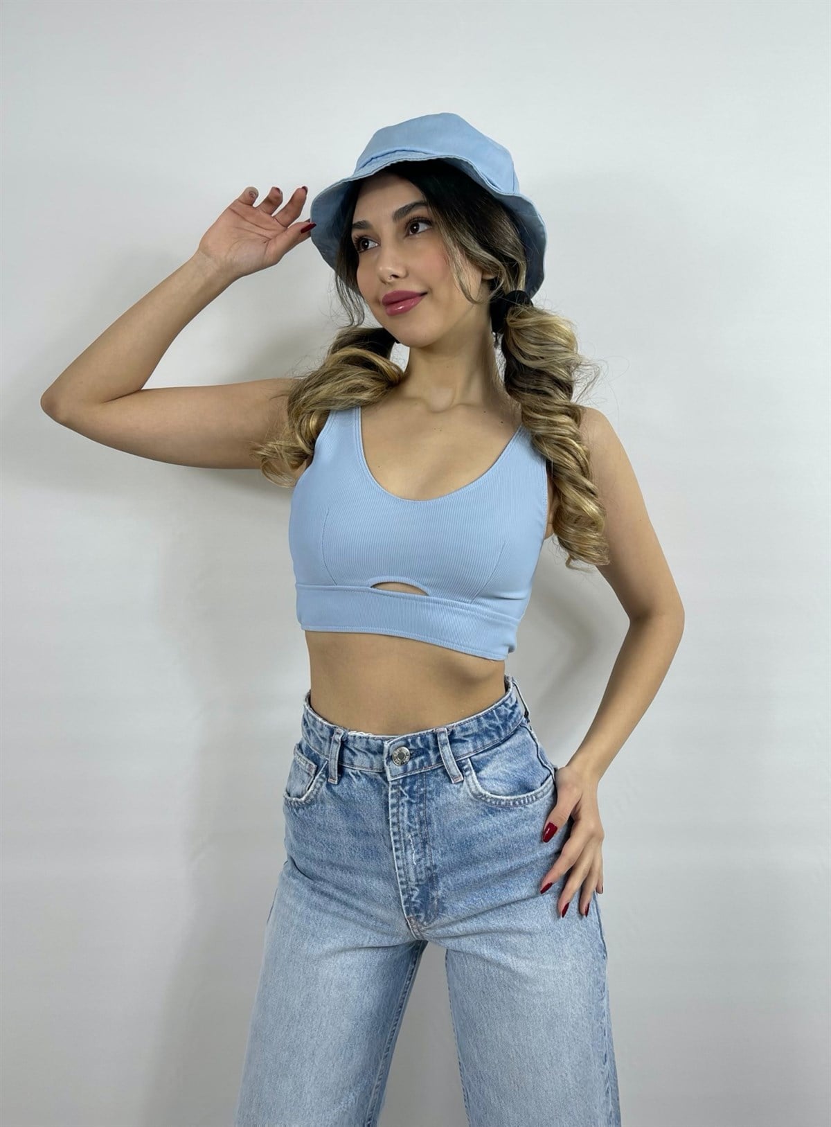 Cloud Crop Bluz Mavi