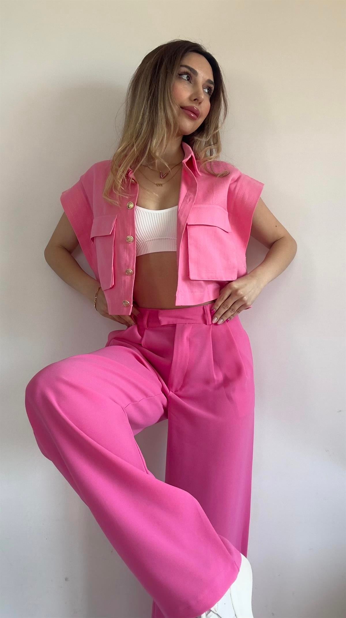 Pinky Crop Yelek