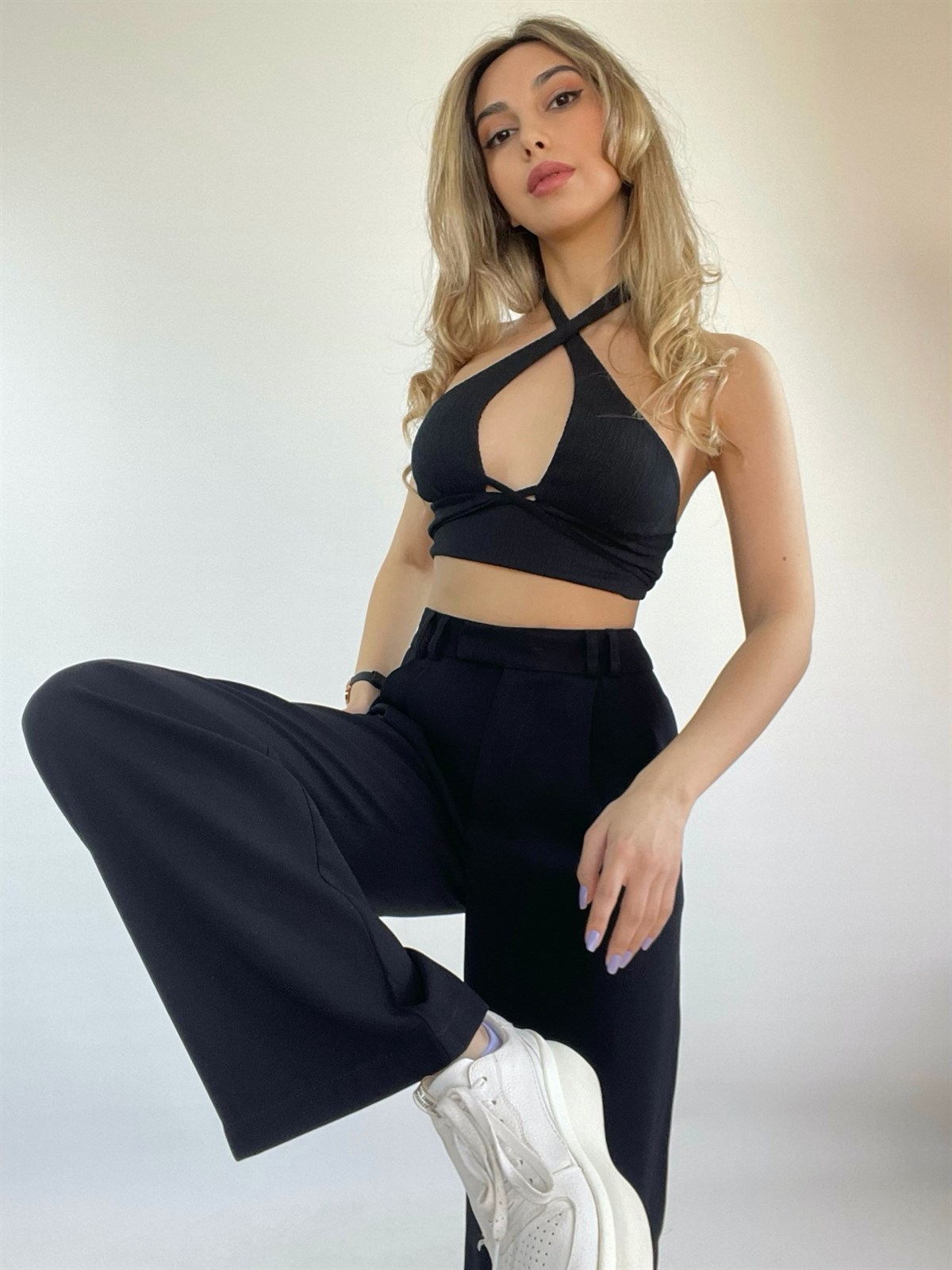 Urbancare Outfits Crop Top Siyah