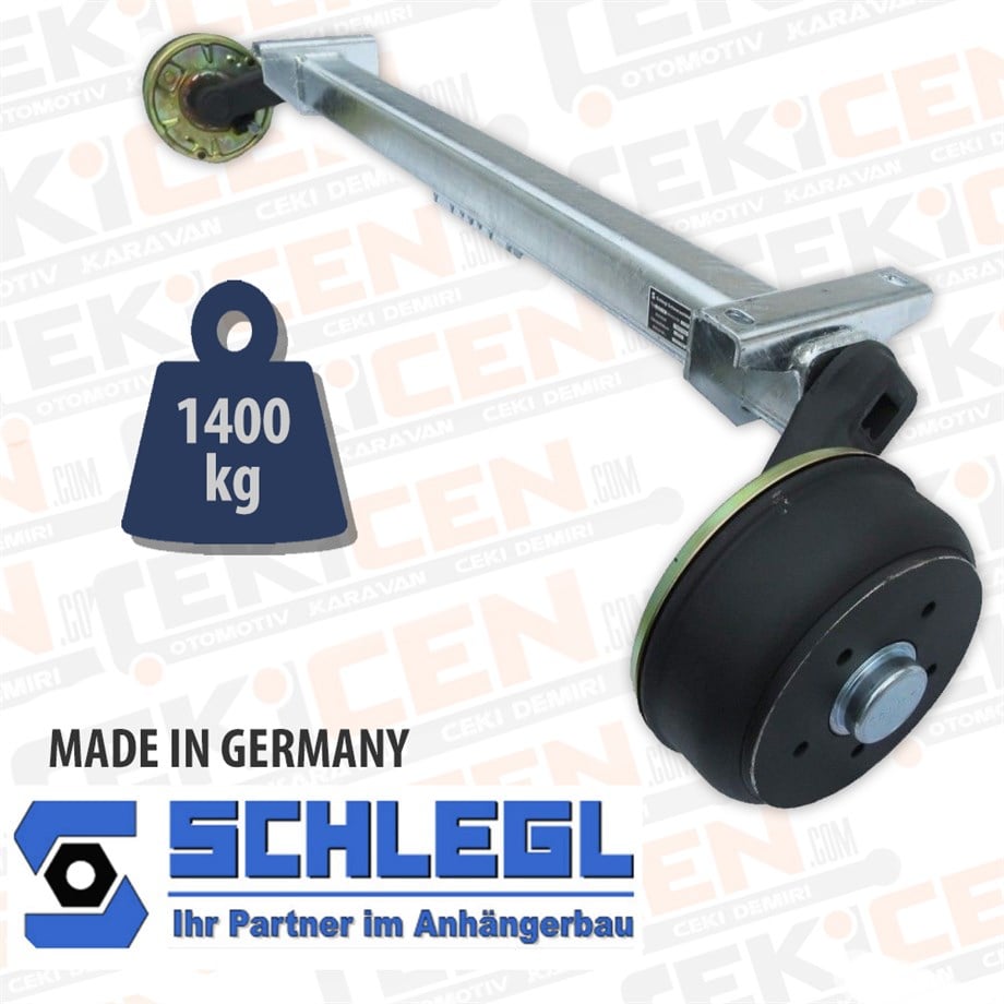 1400 Kg Frenli Torsiyon Dingil - Schlegl
