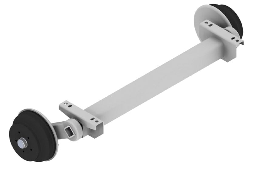 1800 Kg Frenli Torsiyon Dingil - Schlegl