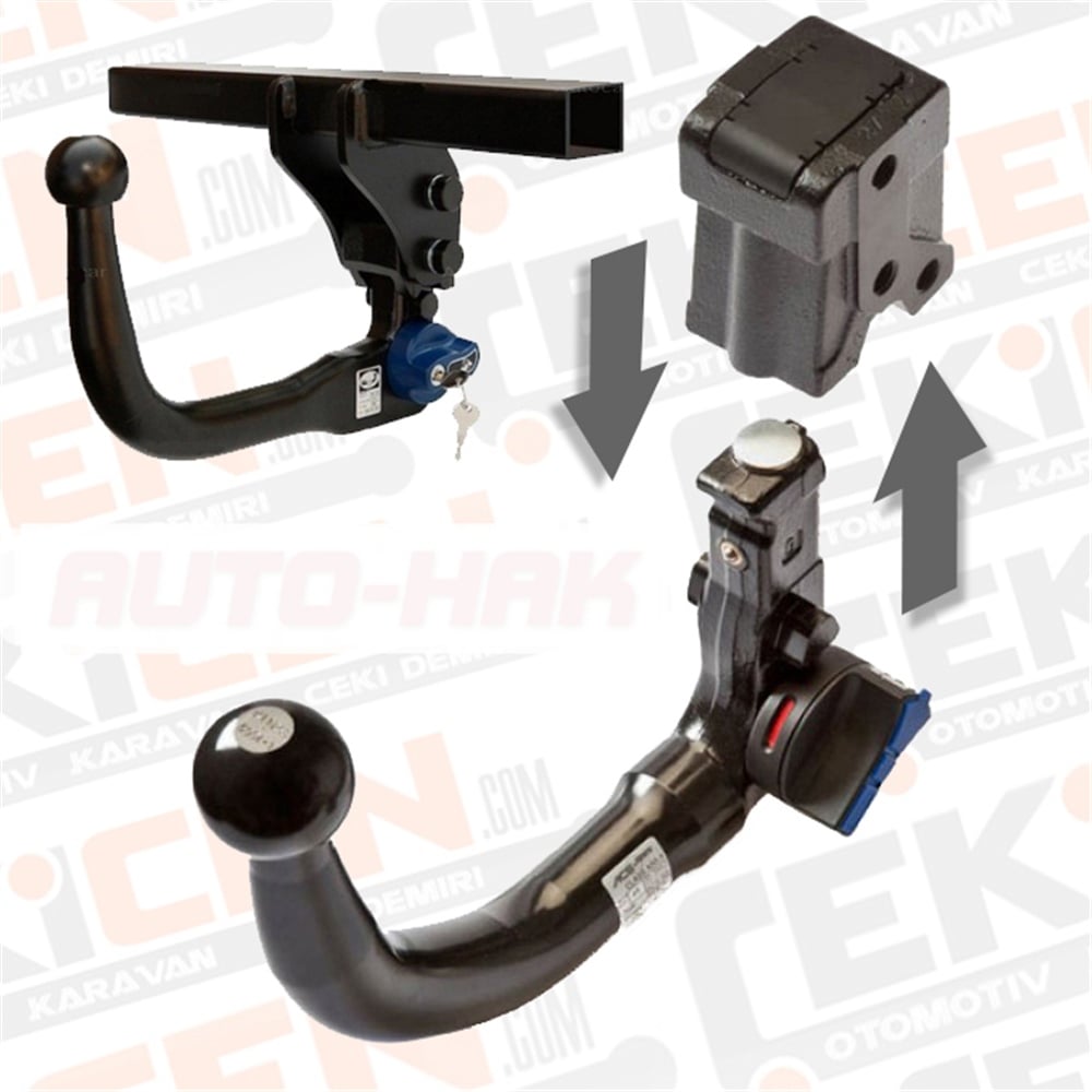 Audi Q7 Çeki Demiri , Dikey Sökülebilir , 2006 - 2015