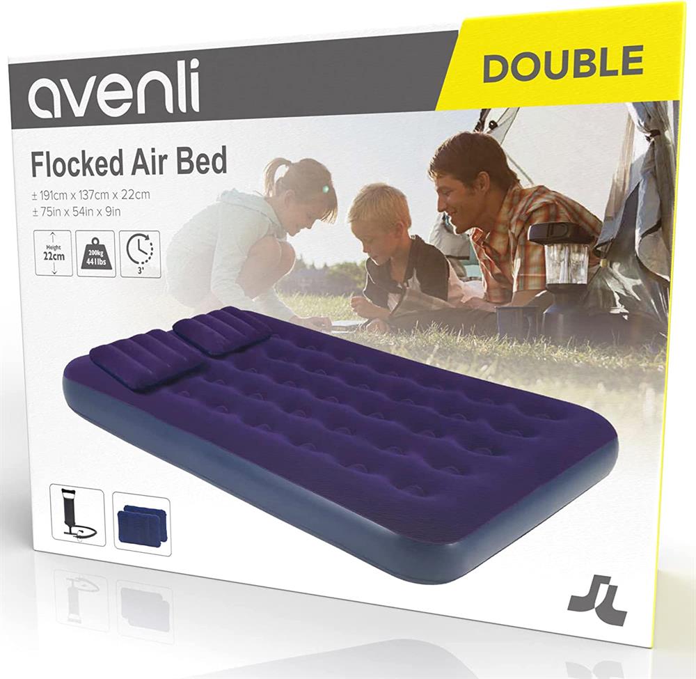 Avenli 21470 Çift Kişilik Yastıklı Şişme Yatak