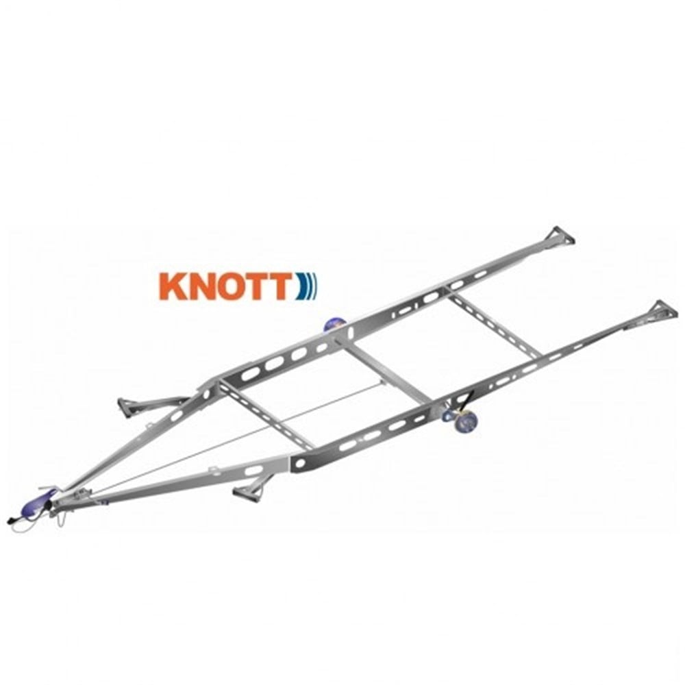 Çekme Karavan İçin Hazır Alt Şasi - 3500 mm Kabin Boyu - Knott