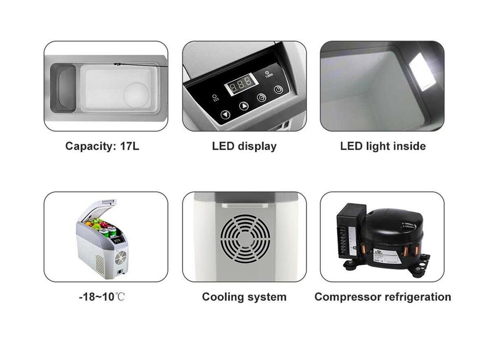 Icepeak Kompresörlü Oto Buzdolabı 12V/24V - 17 Lt