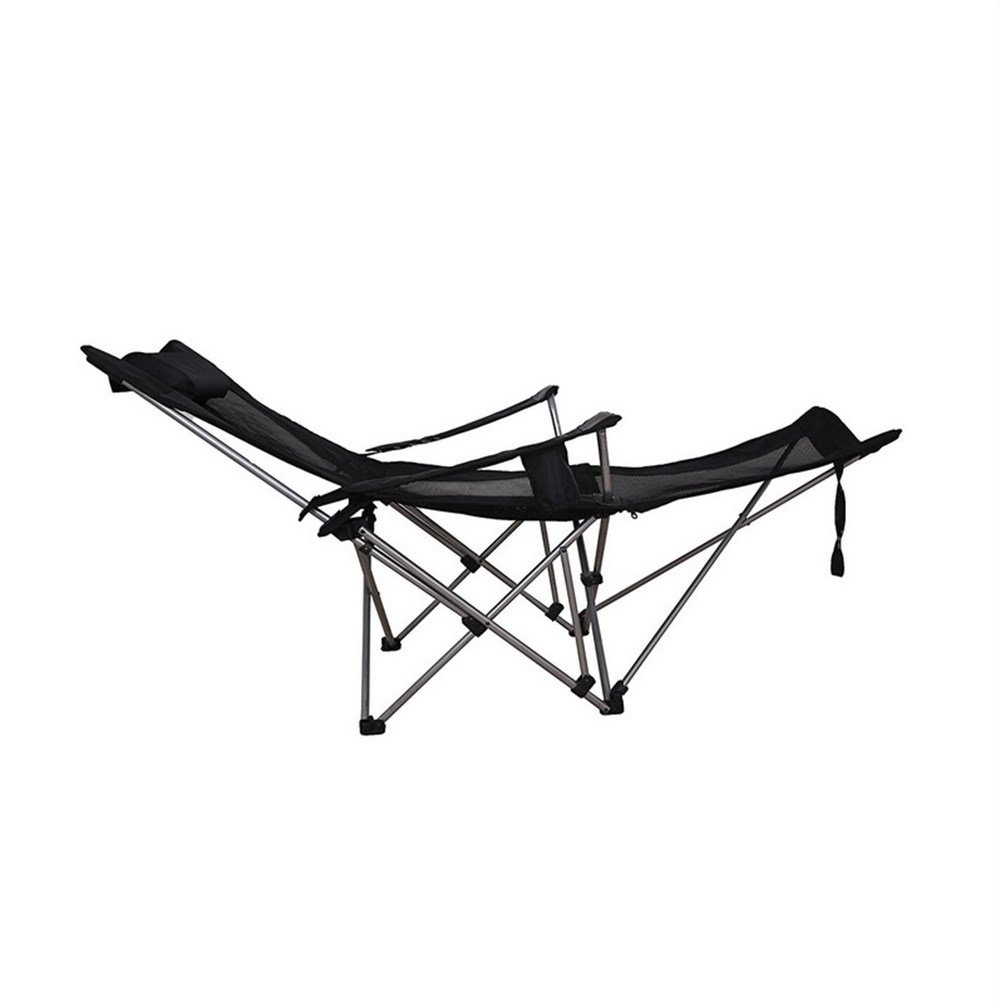 Kamp Sandalyesi - Katlanabilen - Yatabilen - 3 pozisyonlu - Siyah