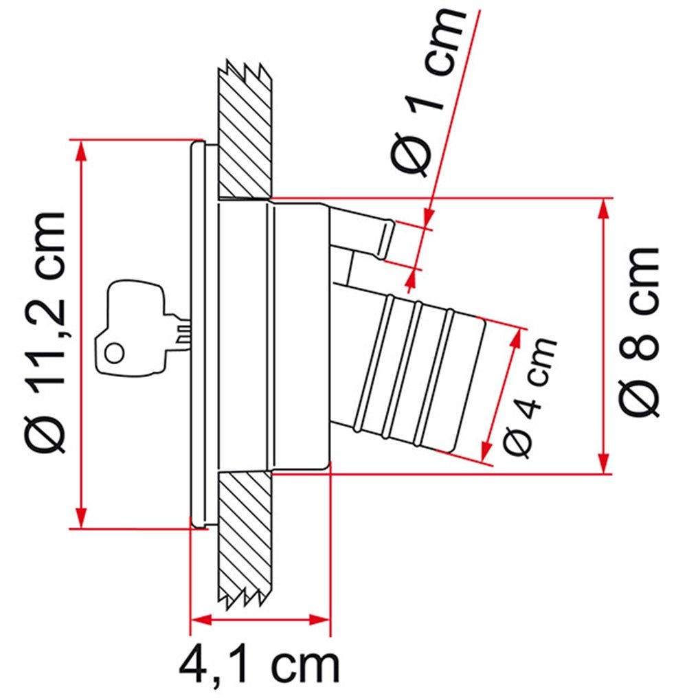 Karavan Su Deposu Kapağı - Siyah - Fiamma