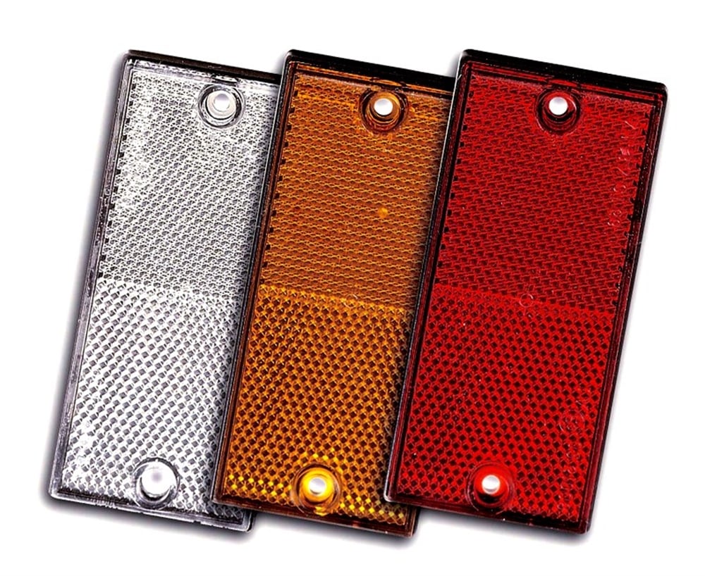 Römork & Karavan Dikdörtgen Reflektör  - 106x50 mm - Delikli