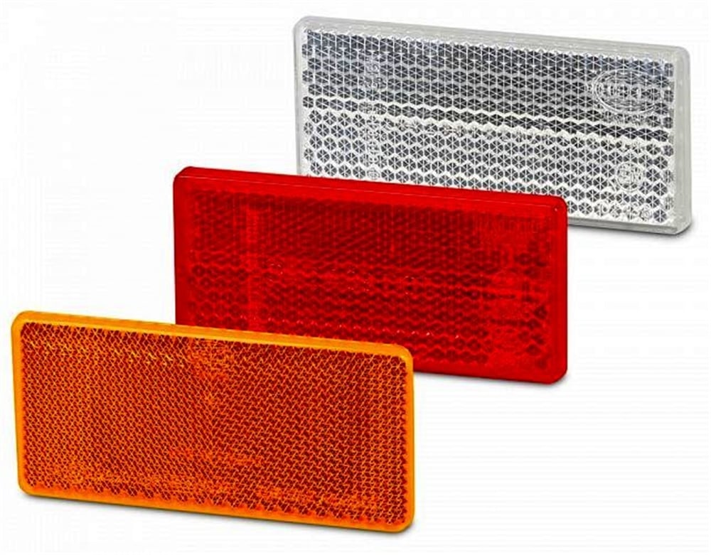 Römork & Karavan Dikdörtgen Reflektör - 76x34 mm - Yapışkanlı