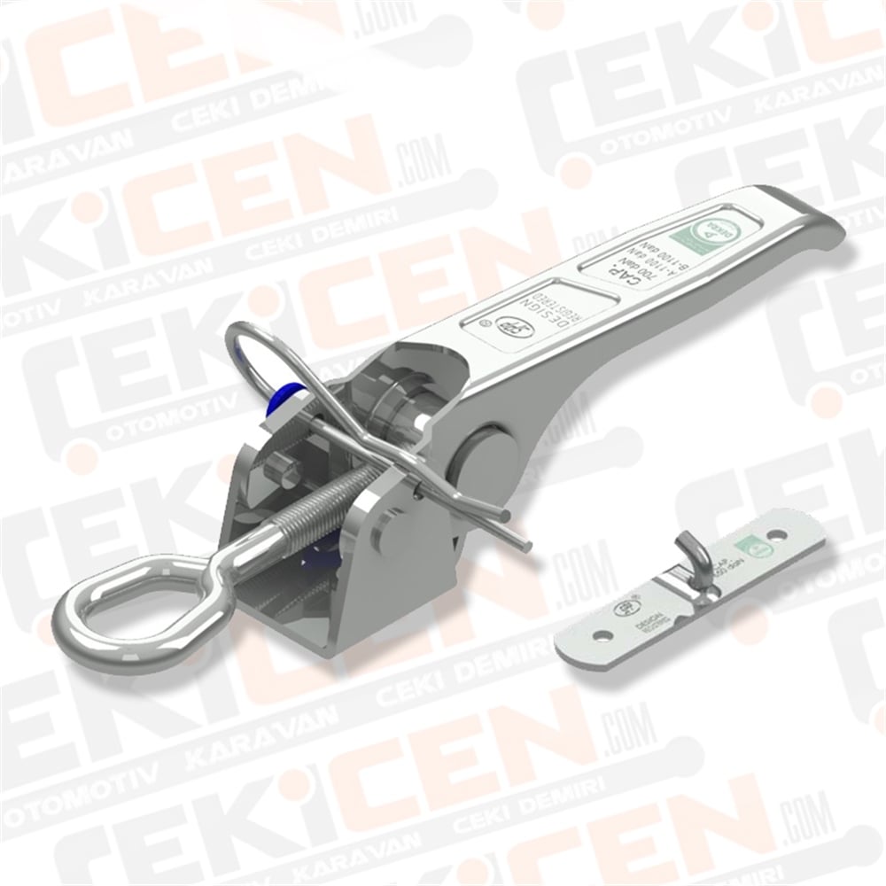 Römork Kasa Kilidi - 241 mm x 40 mm - Damper