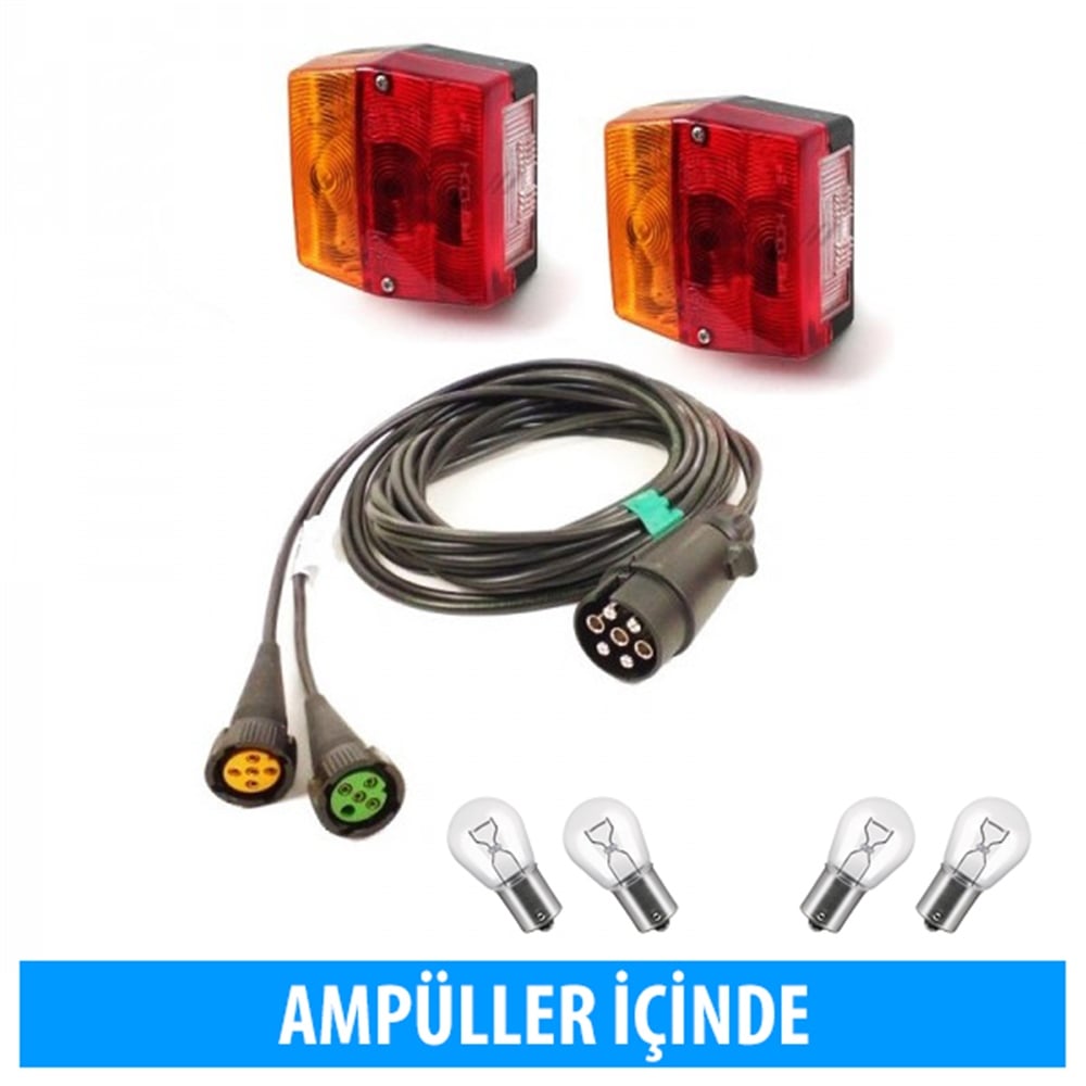 Stop Lamba Seti , Minipoint , 4.5 metre kablolu , 7 pin fişli , Aspöck