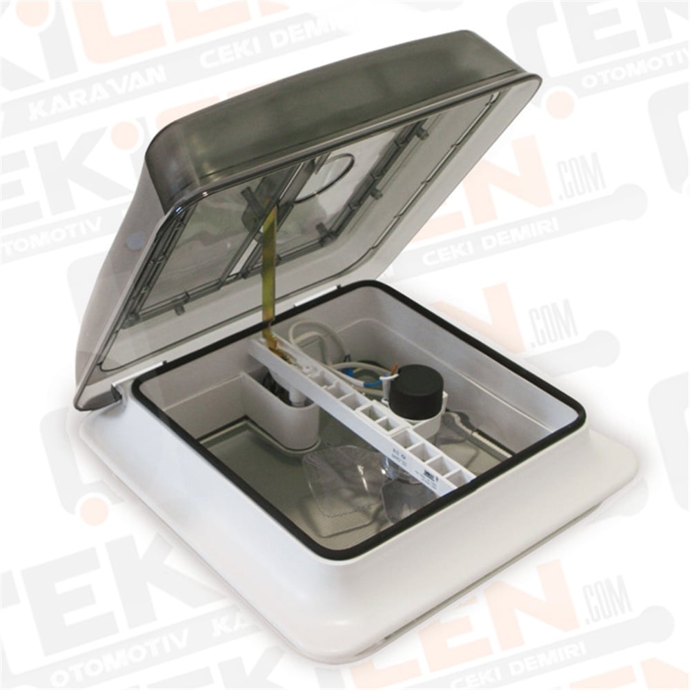 Tavan Havalandırma Heki - Fiamma Vent - Turbo Fanlı - Kristal Camlı - 28x28