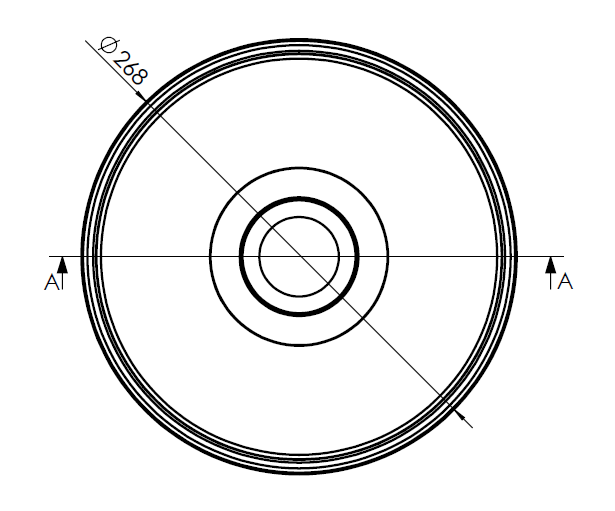 Yuvarlak 304 Paslanmaz Çelik Eviye – 26 cm Küre Lavabo