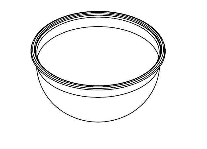 Yuvarlak 304 Paslanmaz Çelik Eviye – 26 cm Küre Lavabo