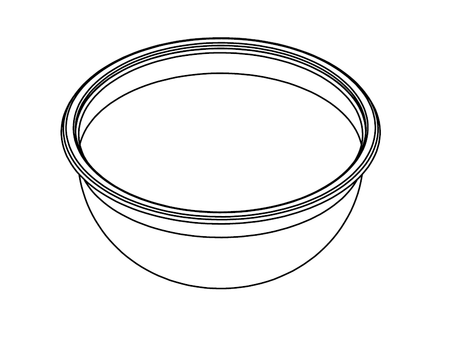 Yuvarlak 304 Paslanmaz Çelik Eviye – 29 cm Küre Lavabo