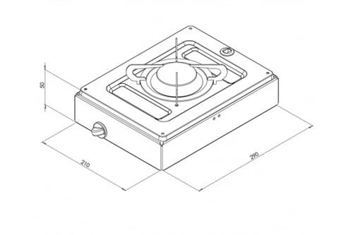 Can Set Üstü Gazlı Ocak - Tek gözlü - CNFN1330