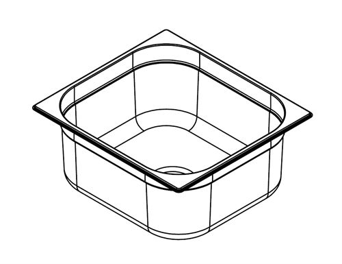 Dikdörtgen 304 Paslanmaz Çelik Eviye – 32,5 x 35,5 cm Lavabo