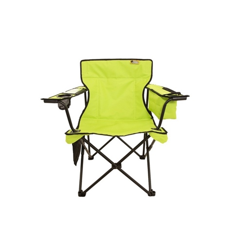 Kamp Sandalyesi - Katlanabilen - Buzluk bölmeli ve Cep Telefon Cepli - Fıstık Yeşili