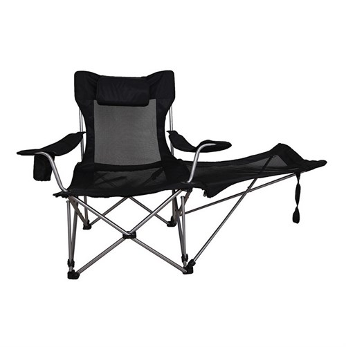 Kamp Sandalyesi - Katlanabilen - Yatabilen - 3 pozisyonlu - Siyah