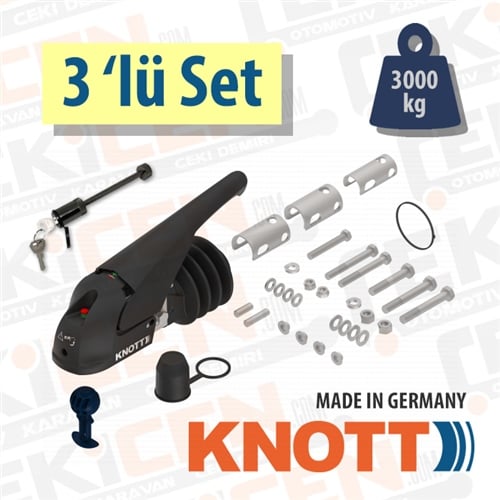 Karavan Stabilizatör - Üçlü Set - Anti Yalpalama Kaplini - 3000 kg - KNOTT