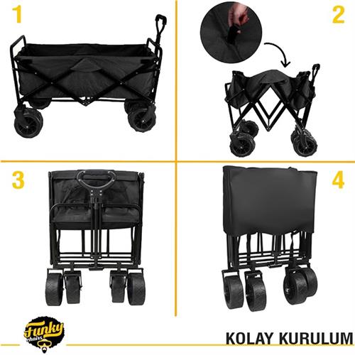 Katlanır Vagon Plaj ve Kamp Arabası 