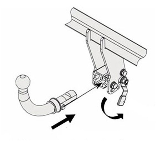 Kia Sportage Çeki Demiri , Yatay Sökülebilir Tip , 2010 - 2016