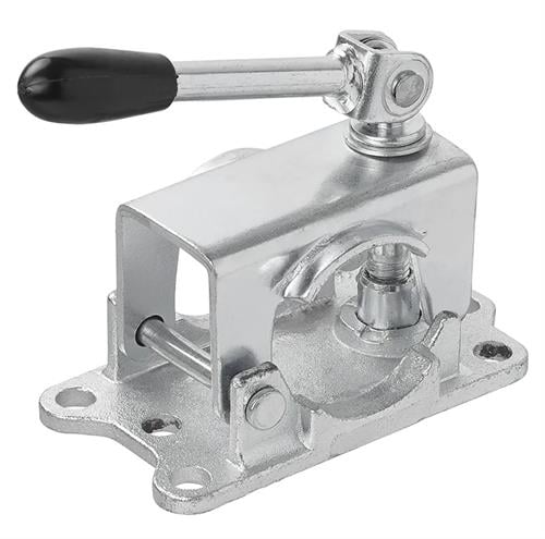 Römork & Karavan Destek Tekerleği Kelepçesi - Mafsallı - 6 Delikli - 48 mm