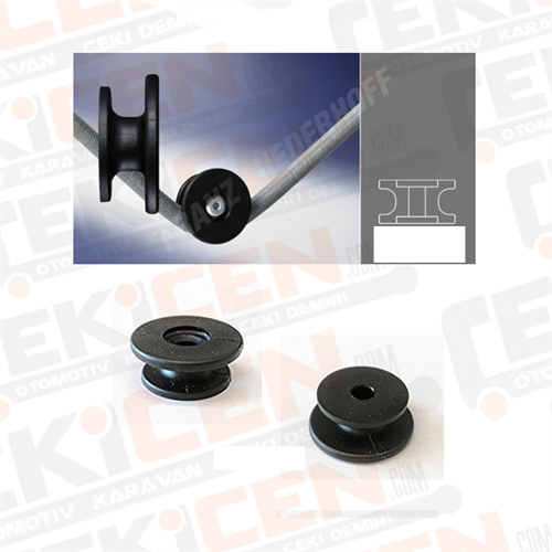 Römork Kasa İpi Düğmesi - 35 mm - Plastik - 20 Adet