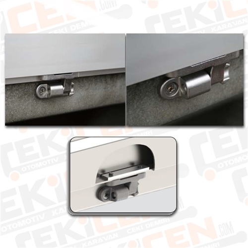 Römork Kasa Menteşesi - 92 mm x 27 mm - Sürgülü Sökülebilir