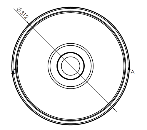 Yuvarlak 304 Paslanmaz Çelik Eviye – 31 cm Küre Lavabo