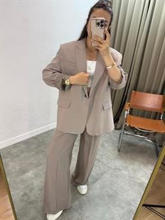 TENSEL BLAZER VİZON