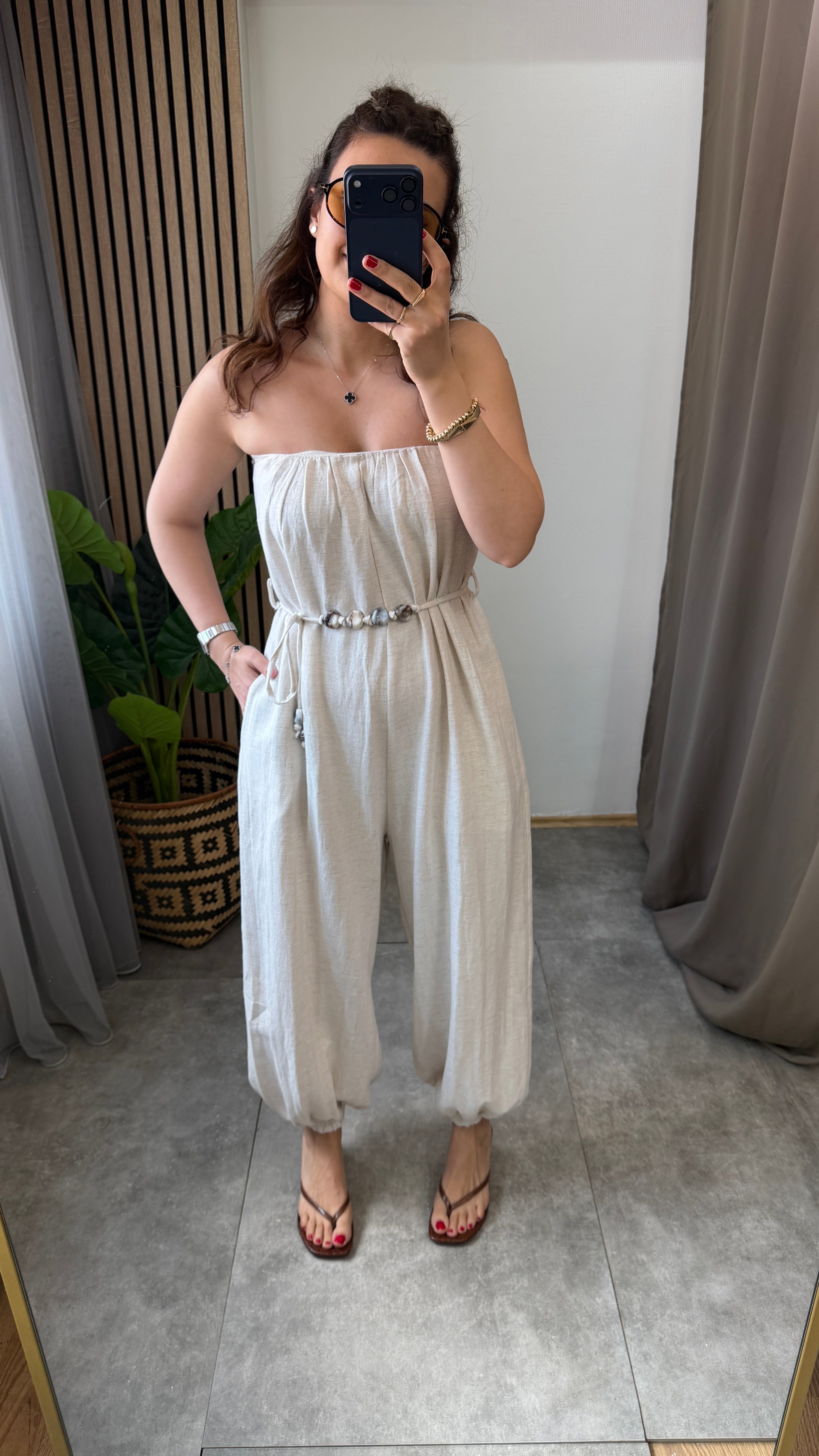 STRAPLEZ NATUREL ŞALVAR TULUM 