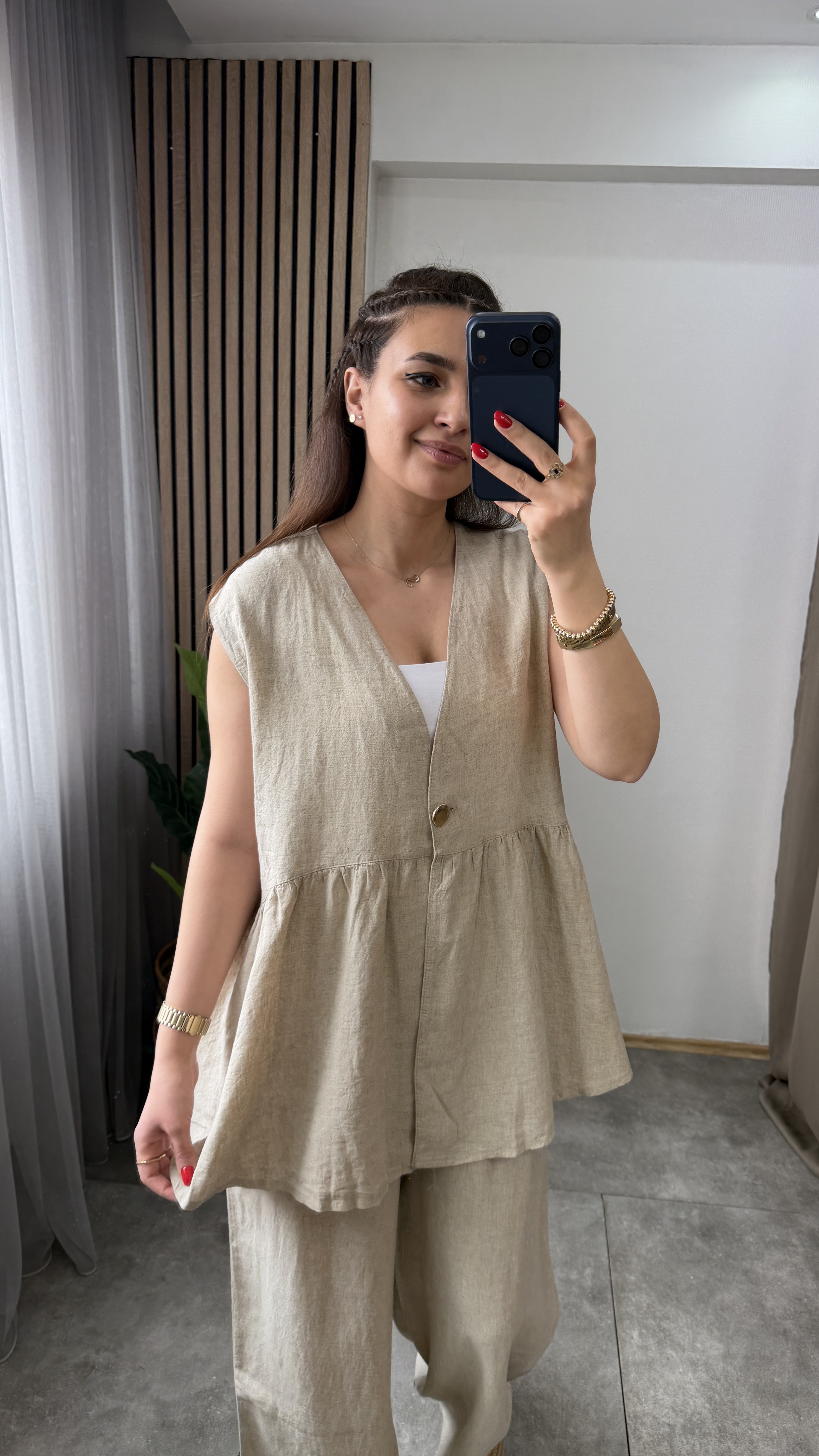 YELEKLİ KETEN TAKIM TAŞ · 3
