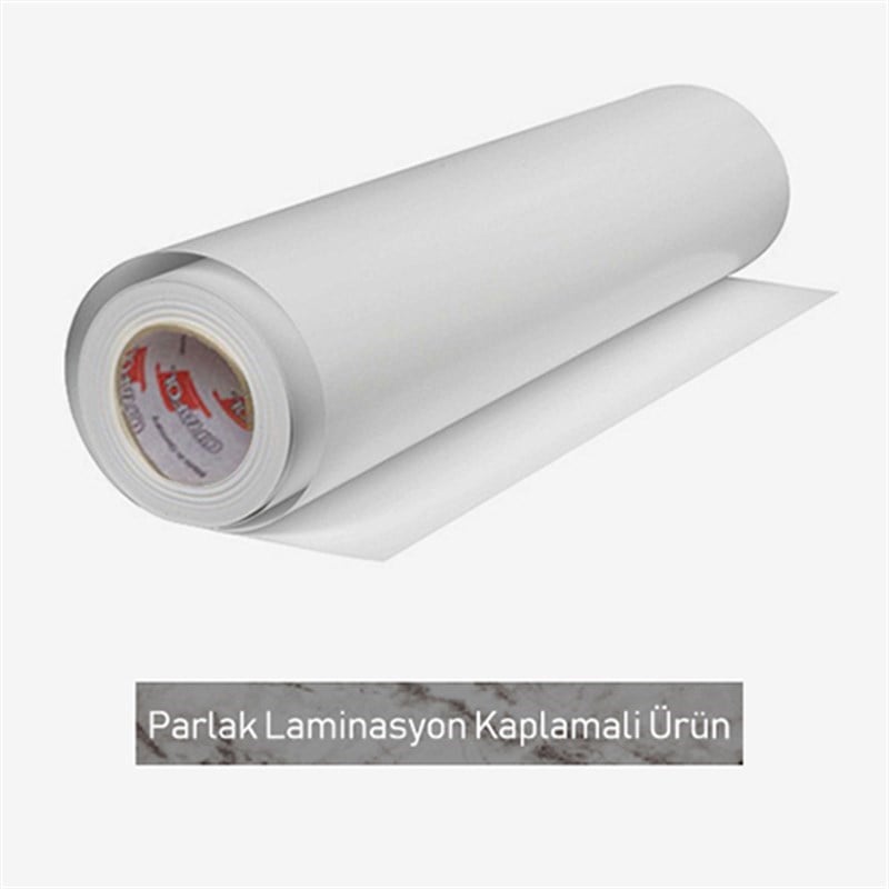 Parlak Beyaz Masa Kaplama Folyosu