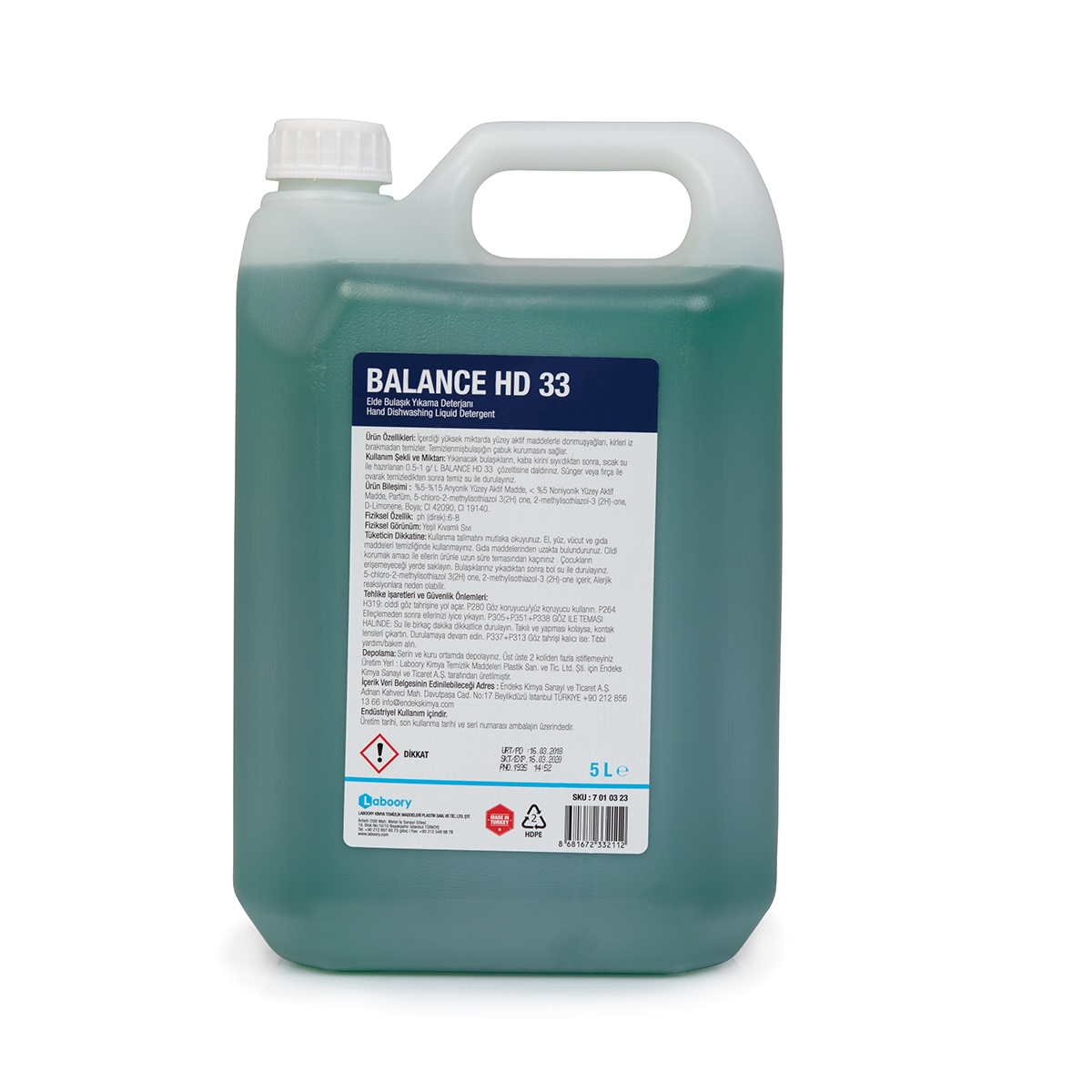 7 01 03 23BALANCE HD 33 ELDE BULAŞIK YIKAMA DETERJAN