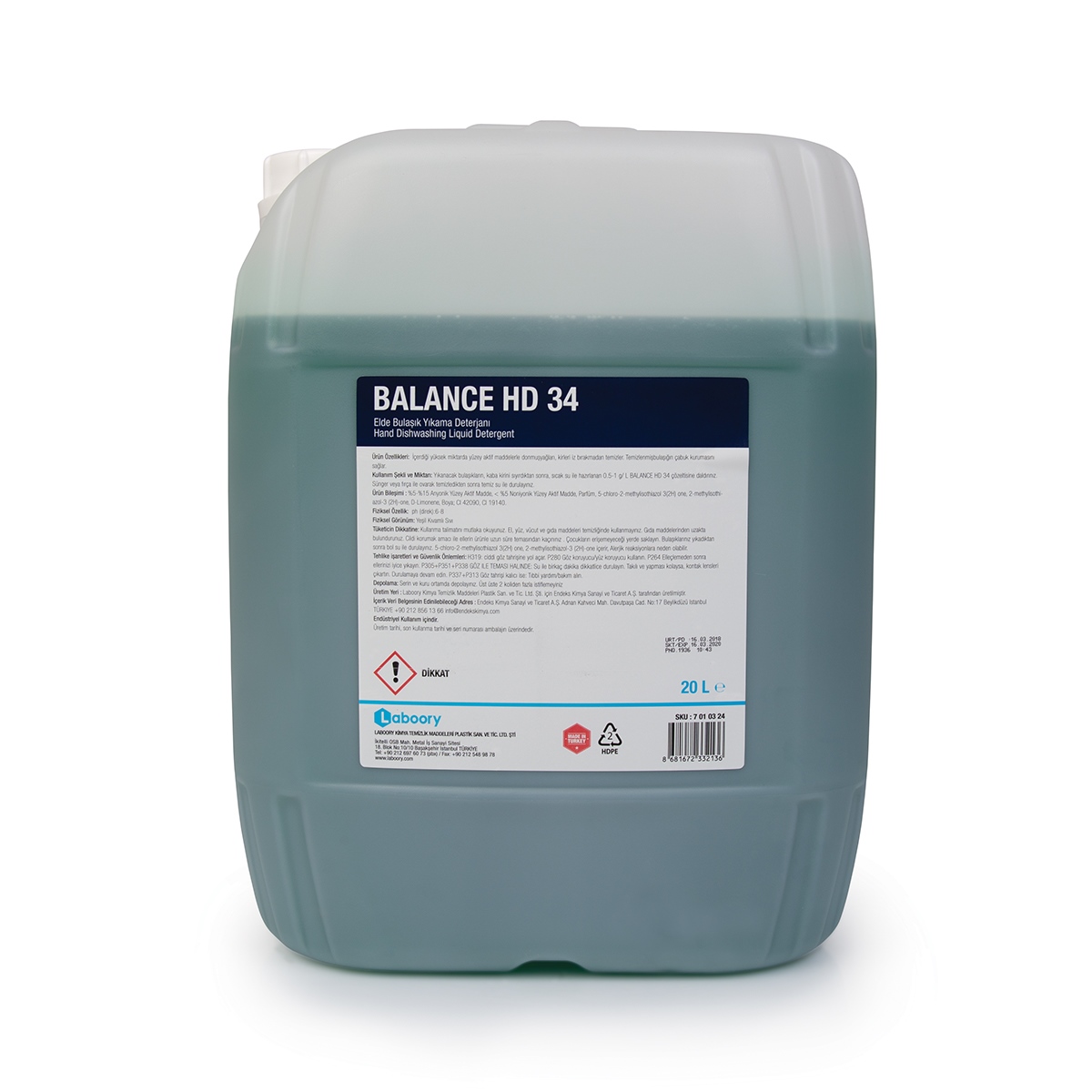 7 01 03 24BALANCE HD 34 SIVI ELDE BULAŞIK YIKAMA DETERJANI