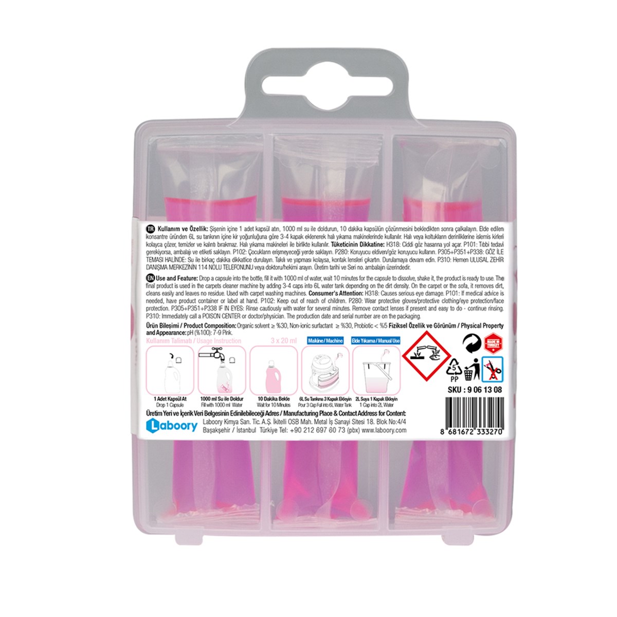 BIOCAPS CC 80 SUDA ÇÖZ.PROB.ENZ.HALI- KOLTUK ŞAMP.